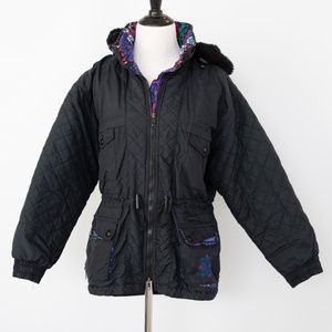 Edelweiss Skiwear Geometric Ski Jacket vintage